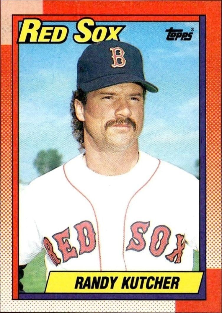 Randy Kutcher 1990 Topps #676 Baseball Trading Card - Front 1990 Topps Randy Kutcher #676 baseball trading card front