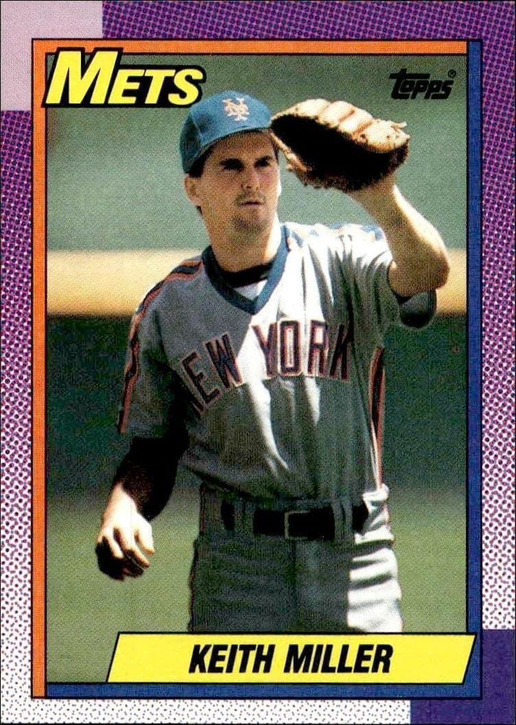 1990 Topps Keith Miller #58 trading card