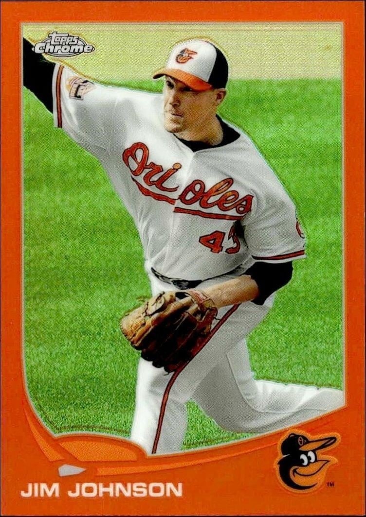 2013 Topps Chrome Jim Johnson #36 trading card