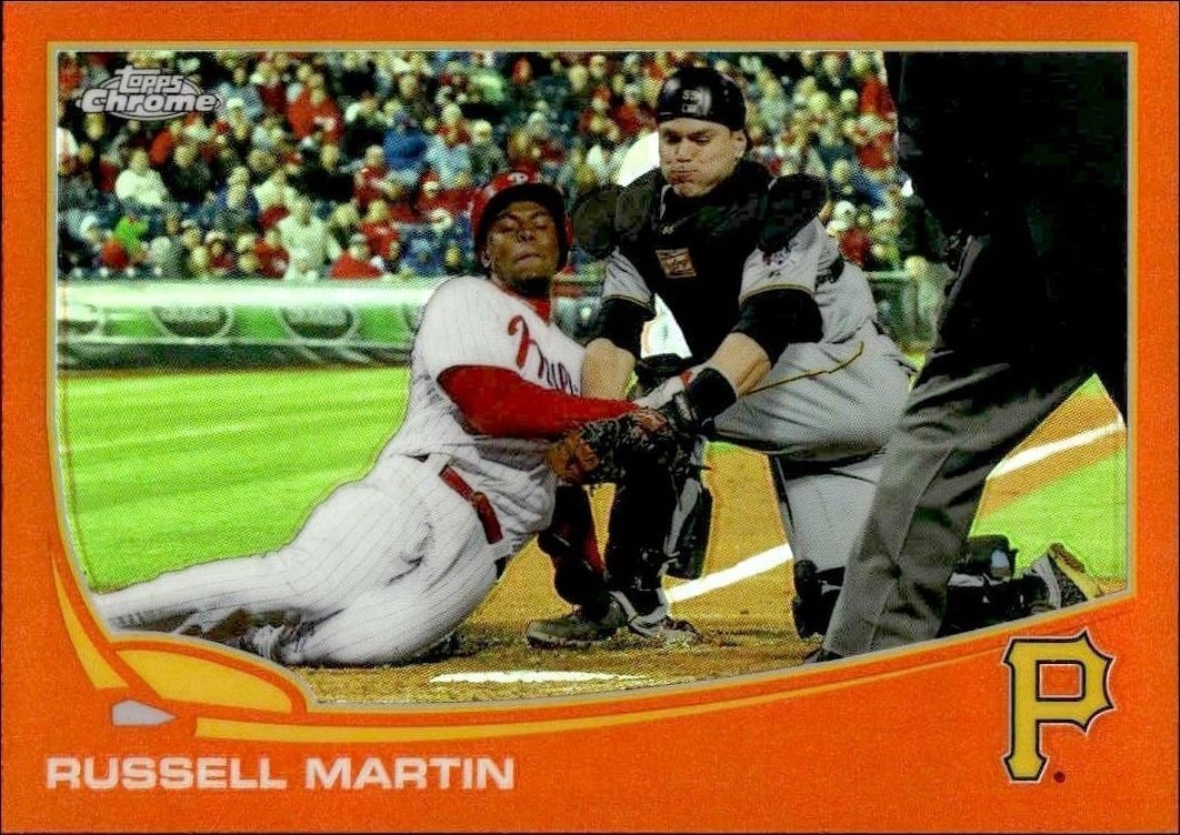 2013 Topps Chrome Russell Martin #89 trading card