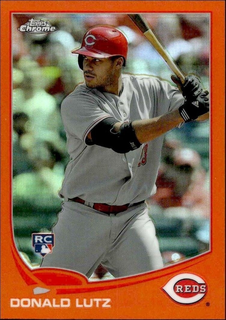 2013 Topps Chrome Donald Lutz #162 trading card