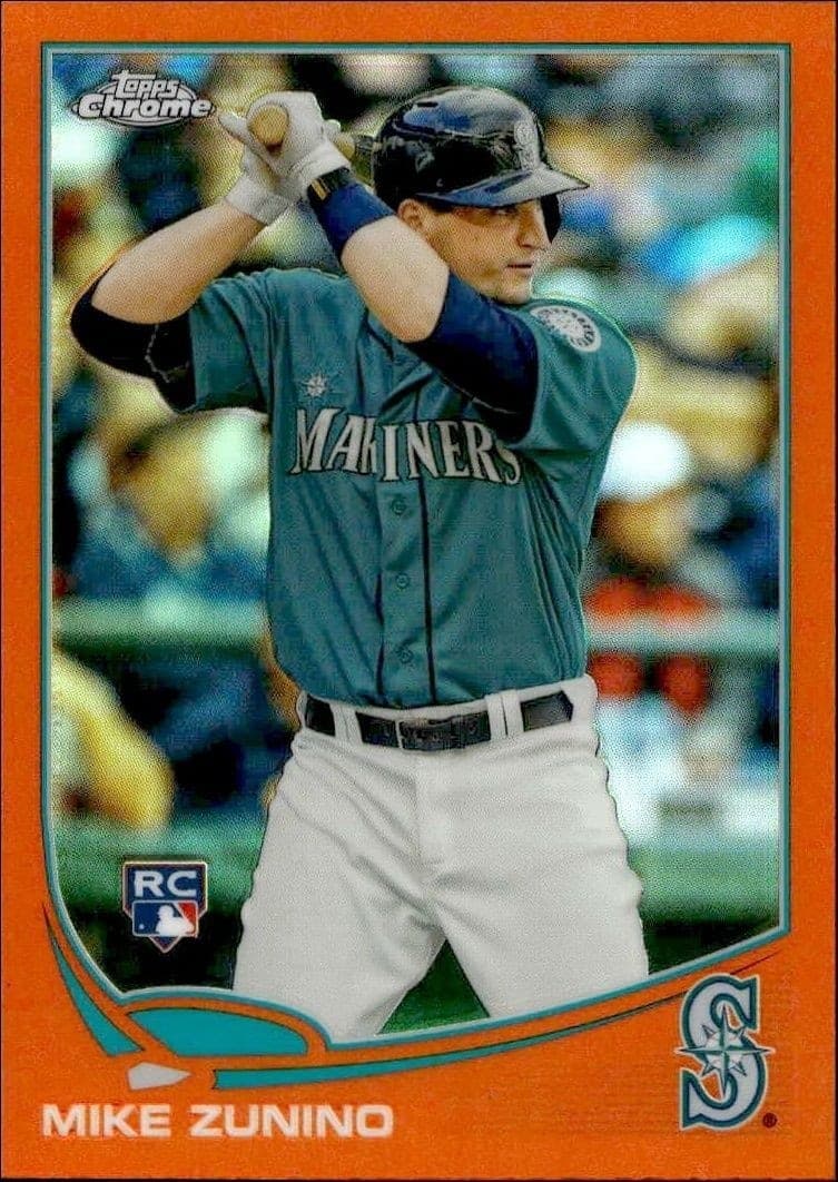 2013 Topps Chrome Mike Zunino #39 trading card