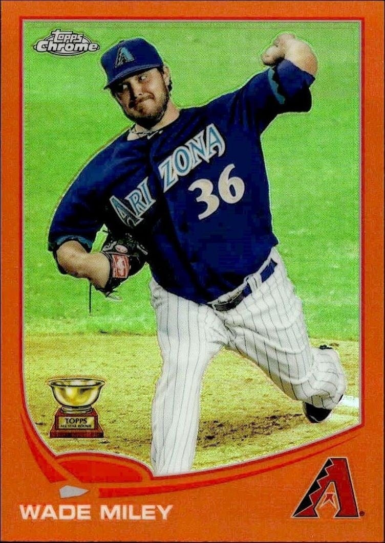 2013 Topps Chrome Wade Miley #139 trading card