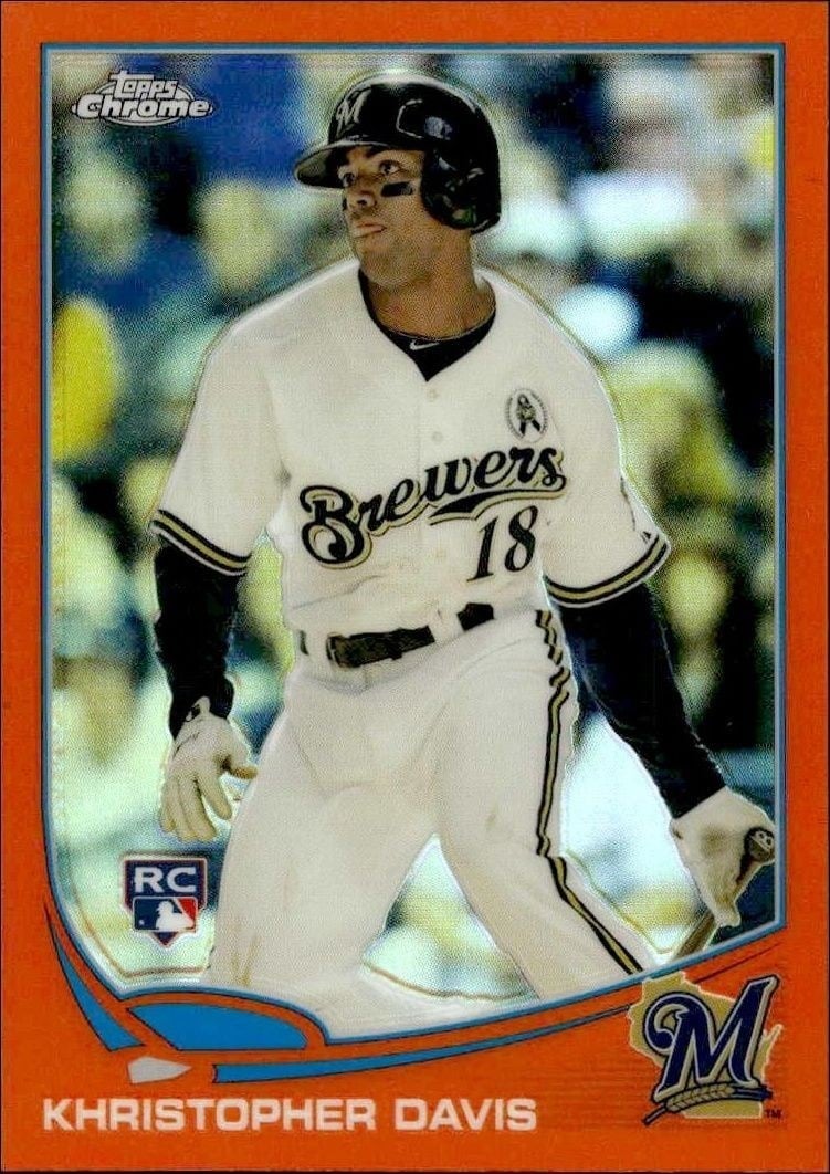 2013 Topps Chrome Khristopher Davis #22 trading card