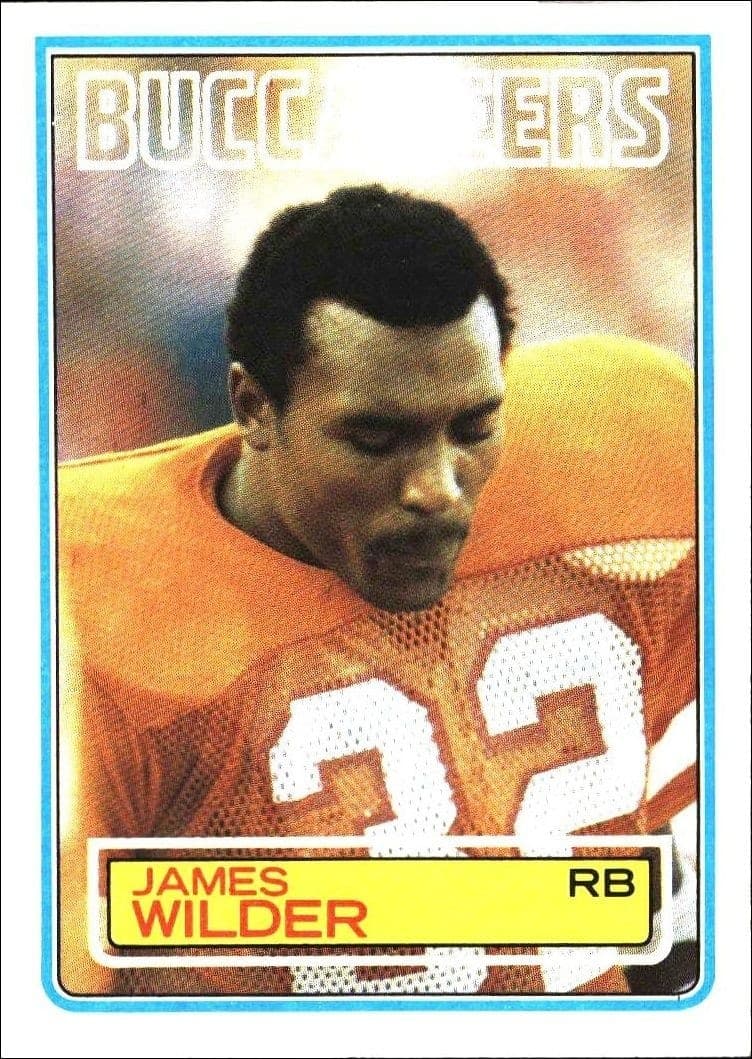 1983 Topps James Wilder #184 trading card
