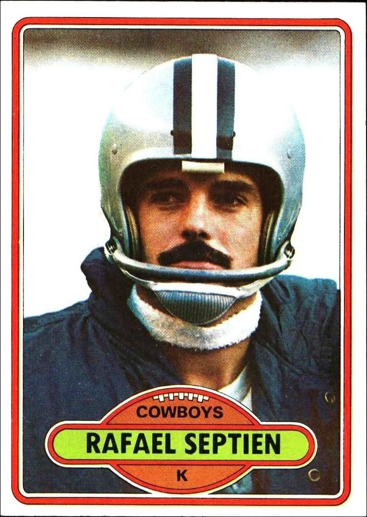 Rafael Septien 1980 Topps #353 Football Trading Card - Front 1980 Topps Rafael Septien #353 football trading card front
