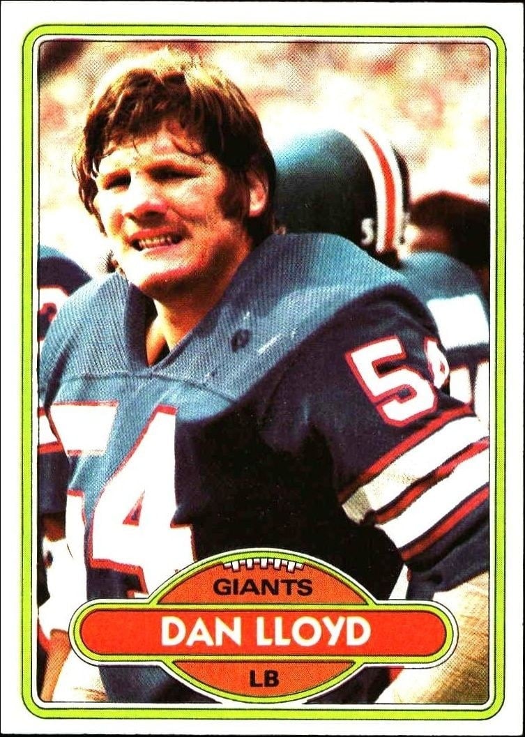Dan Lloyd 1980 Topps #271 Football Trading Card - Front 1980 Topps Dan Lloyd #271 football trading card front