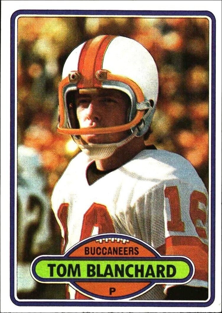 Tom Blanchard 1980 Topps #109 Football Trading Card - Front 1980 Topps Tom Blanchard #109 football trading card front