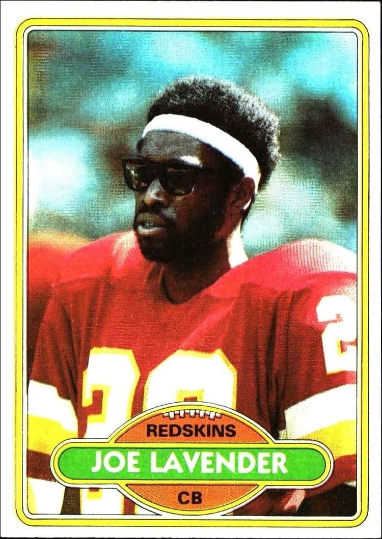 Joe Lavender 1980 Topps #299 Football Trading Card - Front 1980 Topps Joe Lavender #299 football trading card front