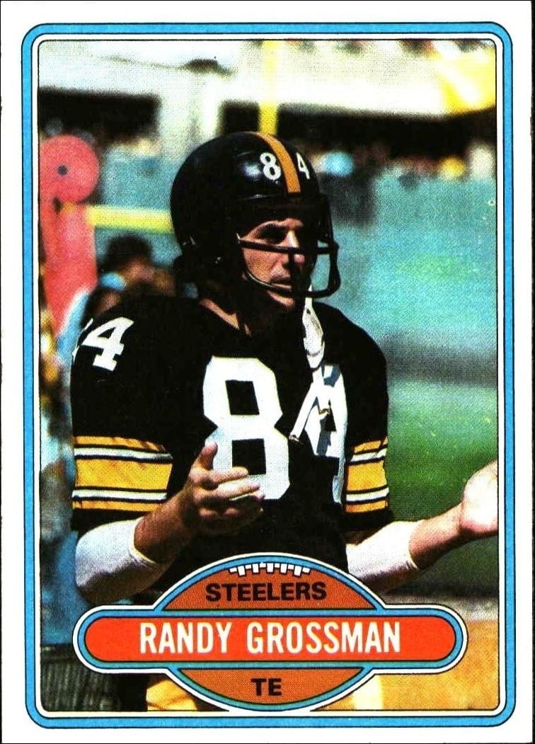 Randy Grossman 1980 Topps #91 Football Trading Card - Front 1980 Topps Randy Grossman #91 football trading card front