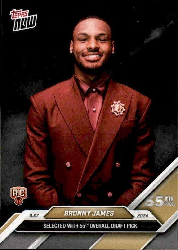 2024-25 Topps Now Bronny James #D-9 trading card