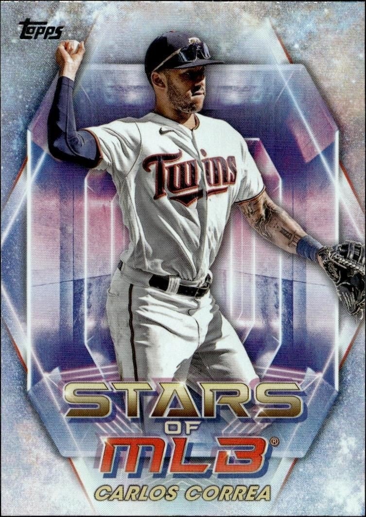 Carlos Correa 2023 Topps Series 2 #SMLB-48 Baseball Trading Card - Front 2023 Topps Series 2 Carlos Correa #SMLB-48 baseball trading card front