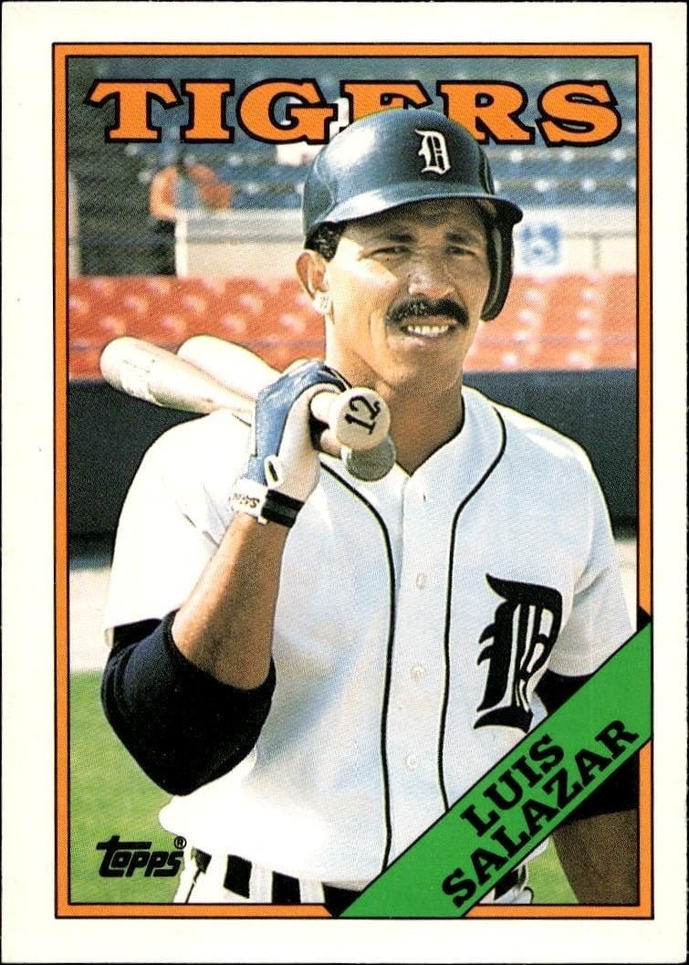 Luis Salazar 1988 Topps Traded #100T Baseball Trading Card - Front 1988 Topps Traded Luis Salazar #100T baseball trading card front