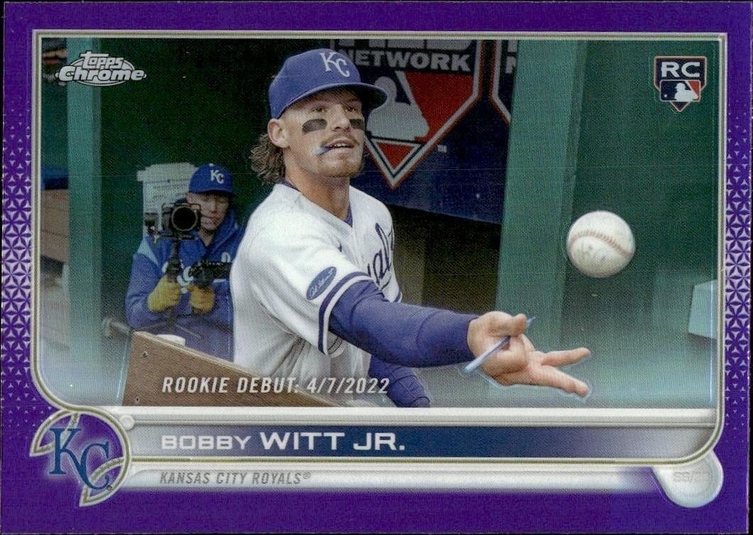 Bobby Witt Jr. 2022 Topps Chrome Update #USC176 Baseball Trading Card - Front 2022 Topps Chrome Update Bobby Witt Jr. #USC176 baseball trading card front
