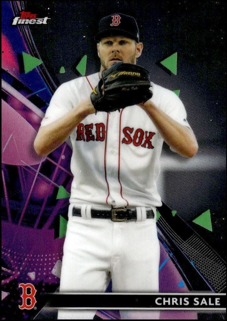 Chris Sale 2021 Topps Finest #61 Baseball Trading Card - Front 2021 Topps Finest Chris Sale #61 baseball trading card front