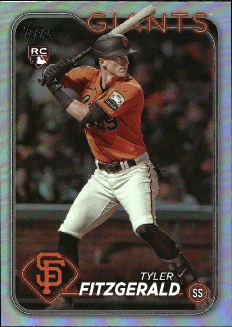 Tyler Fitzgerald 2024 Topps Series 2 #602 Baseball Trading Card - Front 2024 Topps Series 2 Tyler Fitzgerald #602 baseball trading card front