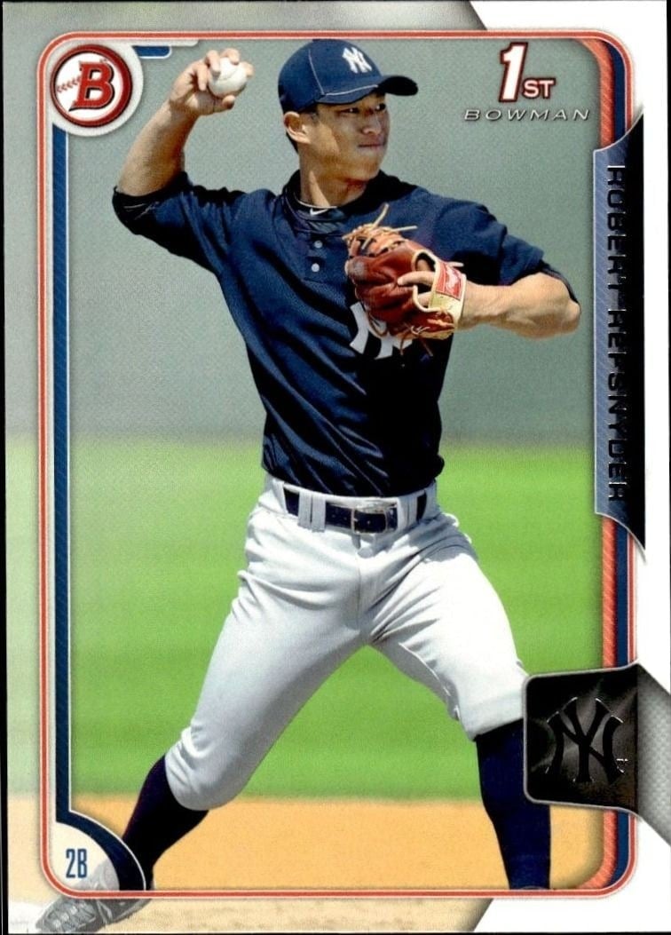 2015 Bowman Draft Robert Refsnyder #BP104 trading card