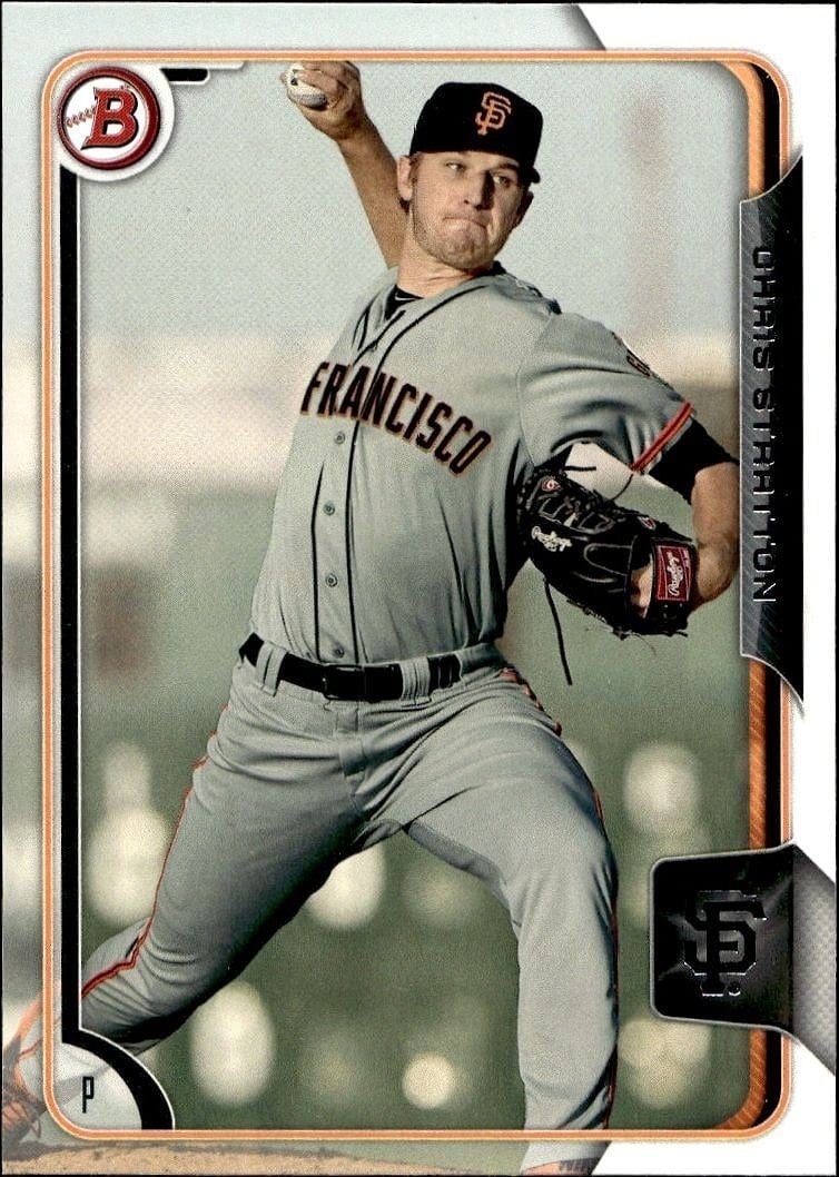 2015 Bowman Draft Chris Stratton #BP54 trading card