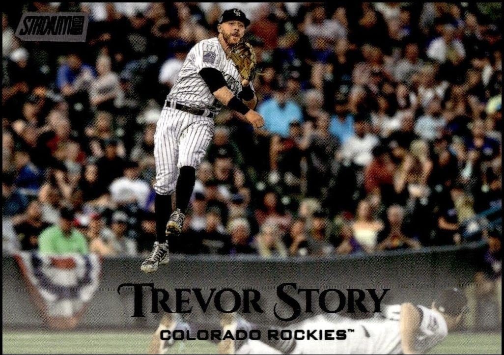 Trevor Story 2019 Topps Stadium Club #217 Baseball Trading Card - Front 2019 Topps Stadium Club Trevor Story #217 baseball trading card front