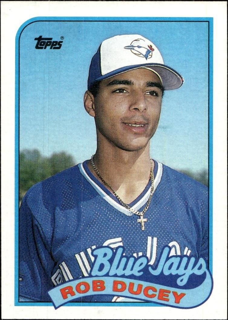 Rob Ducey 1989 Topps #203 Baseball Trading Card - Front 1989 Topps Rob Ducey #203 baseball trading card front