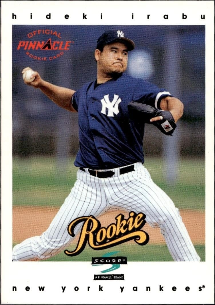 Hideki Irabu 1997 Pinnacle Score #551 Baseball Trading Card - Front 1997 Pinnacle Score Hideki Irabu #551 baseball trading card front