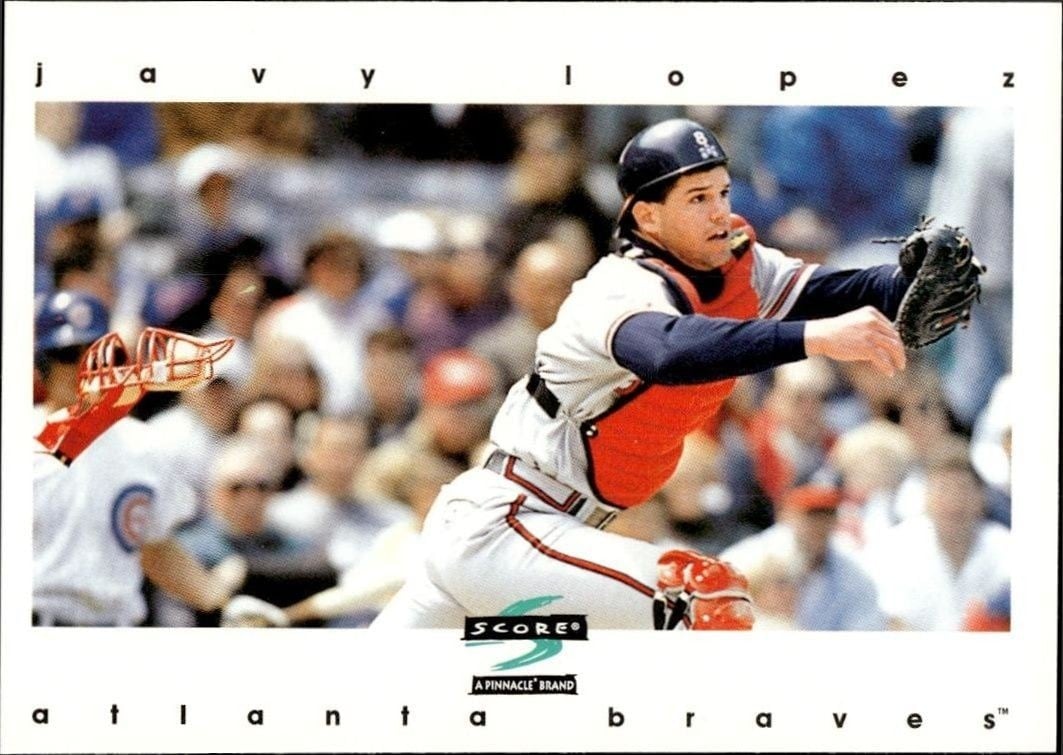 1997 Pinnacle Score Javy Lopez #105 trading card