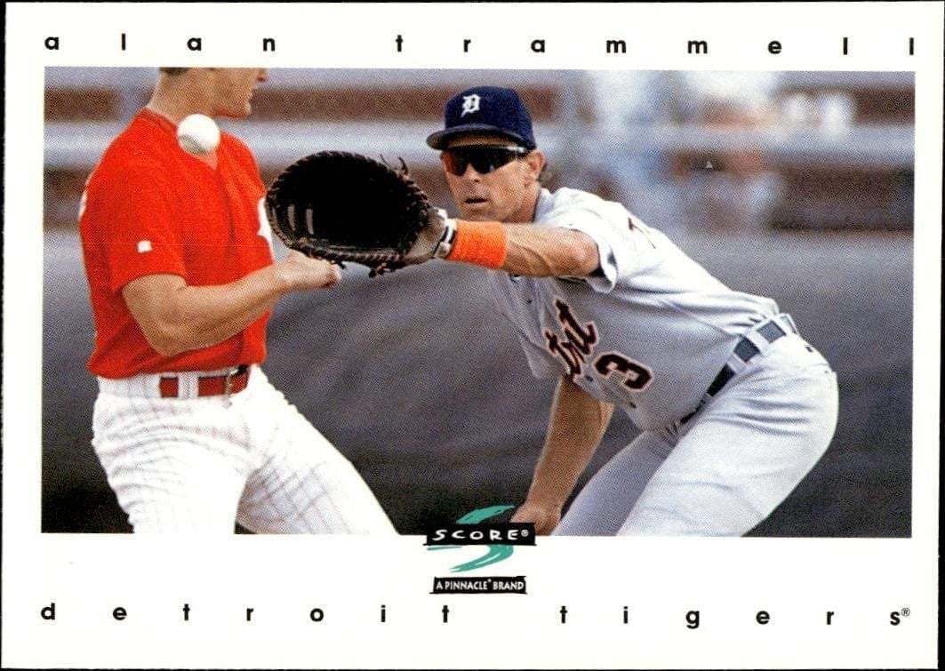 Alan Trammell 1997 Pinnacle Score #106 Baseball Trading Card - Front 1997 Pinnacle Score Alan Trammell #106 baseball trading card front