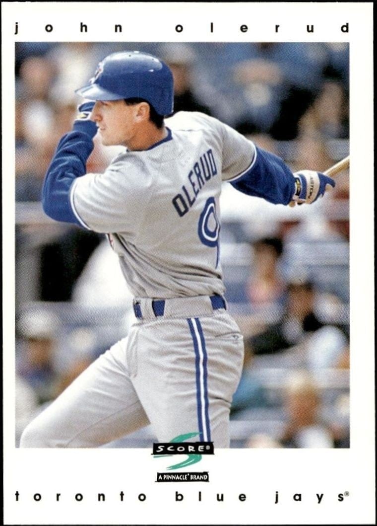 John Olerud 1997 Pinnacle Score #76 Baseball Trading Card - Front 1997 Pinnacle Score John Olerud #76 baseball trading card front