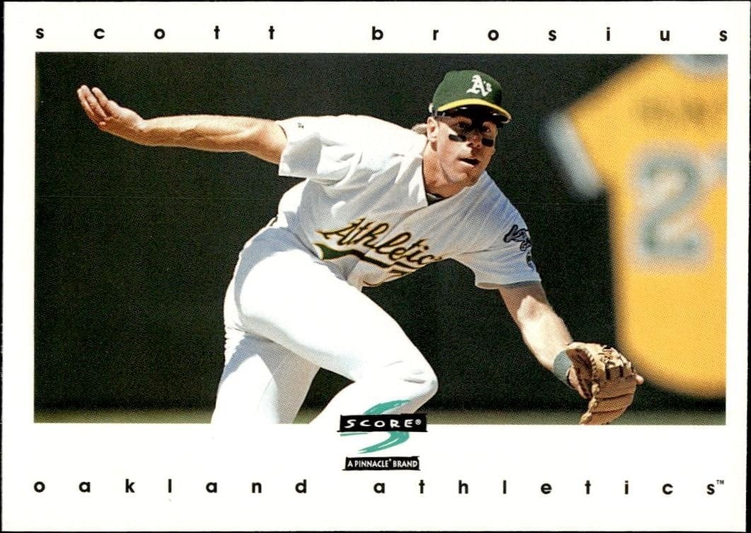 1997 Pinnacle Score Scott Brosius #97 trading card