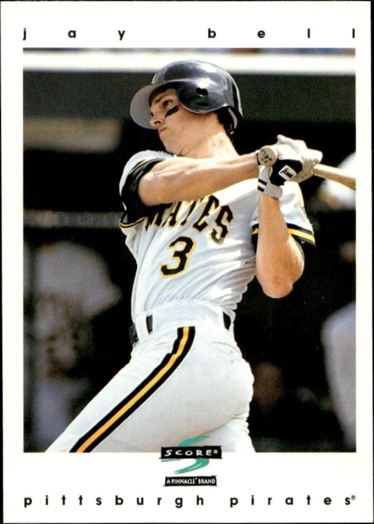 Jay Bell 1997 Pinnacle Score #77 Baseball Trading Card - Front 1997 Pinnacle Score Jay Bell #77 baseball trading card front