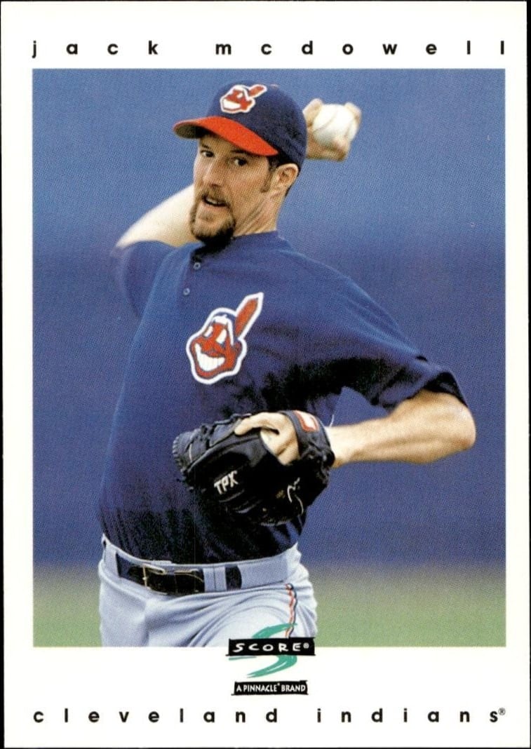 Jack McDowell 1997 Pinnacle Score #85 Baseball Trading Card - Front 1997 Pinnacle Score Jack McDowell #85 baseball trading card front