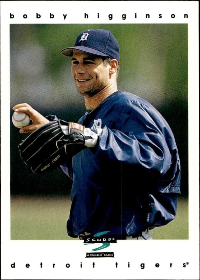 Bobby Higginson 1997 Pinnacle Score #307 Baseball Trading Card - Front 1997 Pinnacle Score Bobby Higginson #307 baseball trading card front