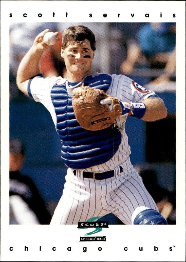 Scott Servais 1997 Pinnacle Score #290 Baseball Trading Card - Front 1997 Pinnacle Score Scott Servais #290 baseball trading card front