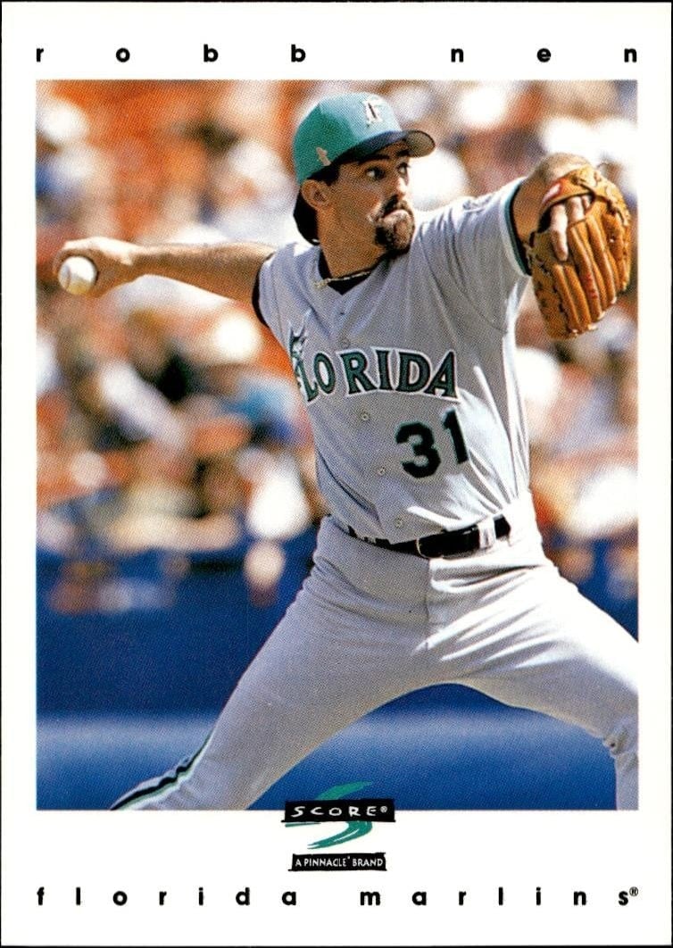 Robb Nen 1997 Pinnacle Score #266 Baseball Trading Card - Front 1997 Pinnacle Score Robb Nen #266 baseball trading card front