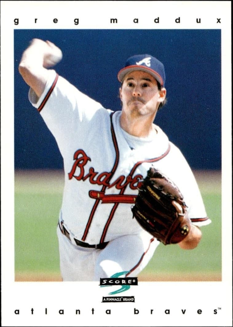 1997 Pinnacle Score Greg Maddux #215 trading card