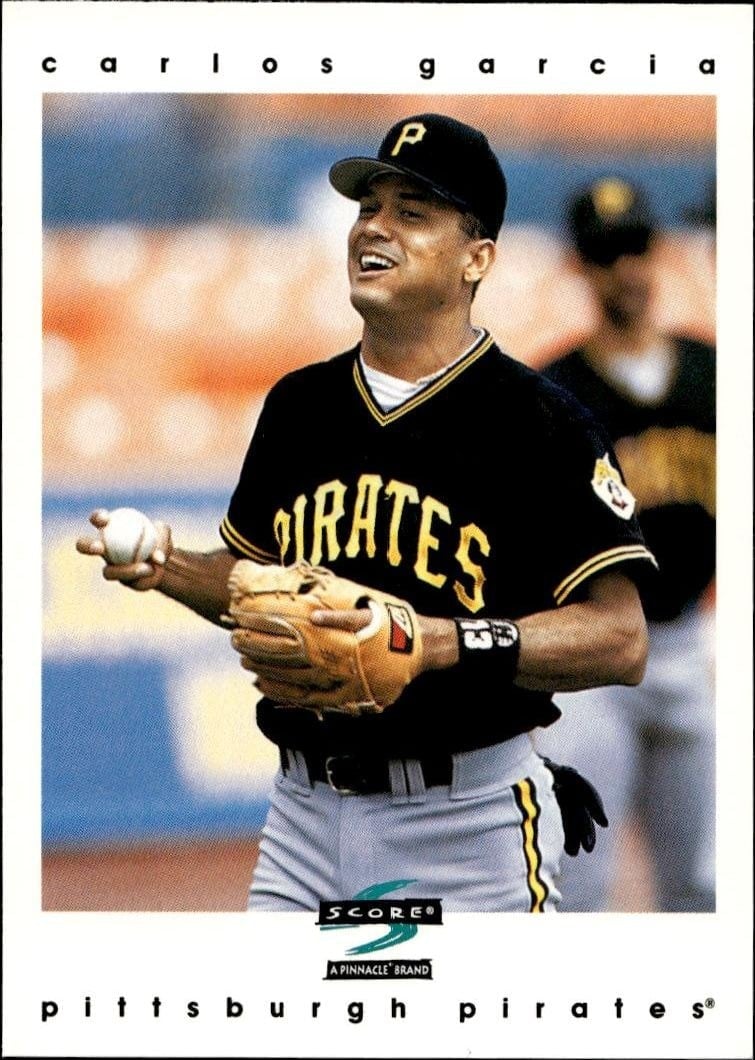Carlos Garcia 1997 Pinnacle Score #297 Baseball Trading Card - Front 1997 Pinnacle Score Carlos Garcia #297 baseball trading card front
