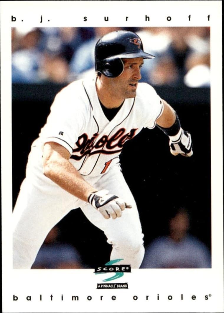 1997 Pinnacle Score B.J. Surhoff #197 trading card