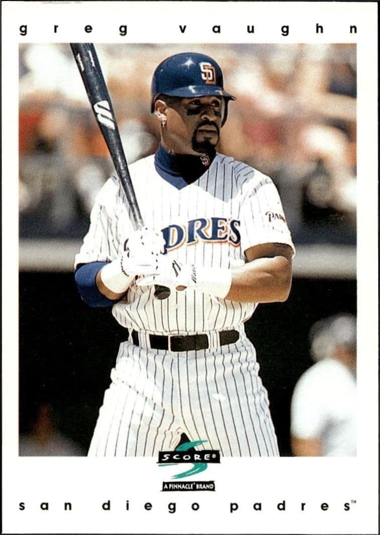 1997 Pinnacle Score Greg Vaughn #194 trading card