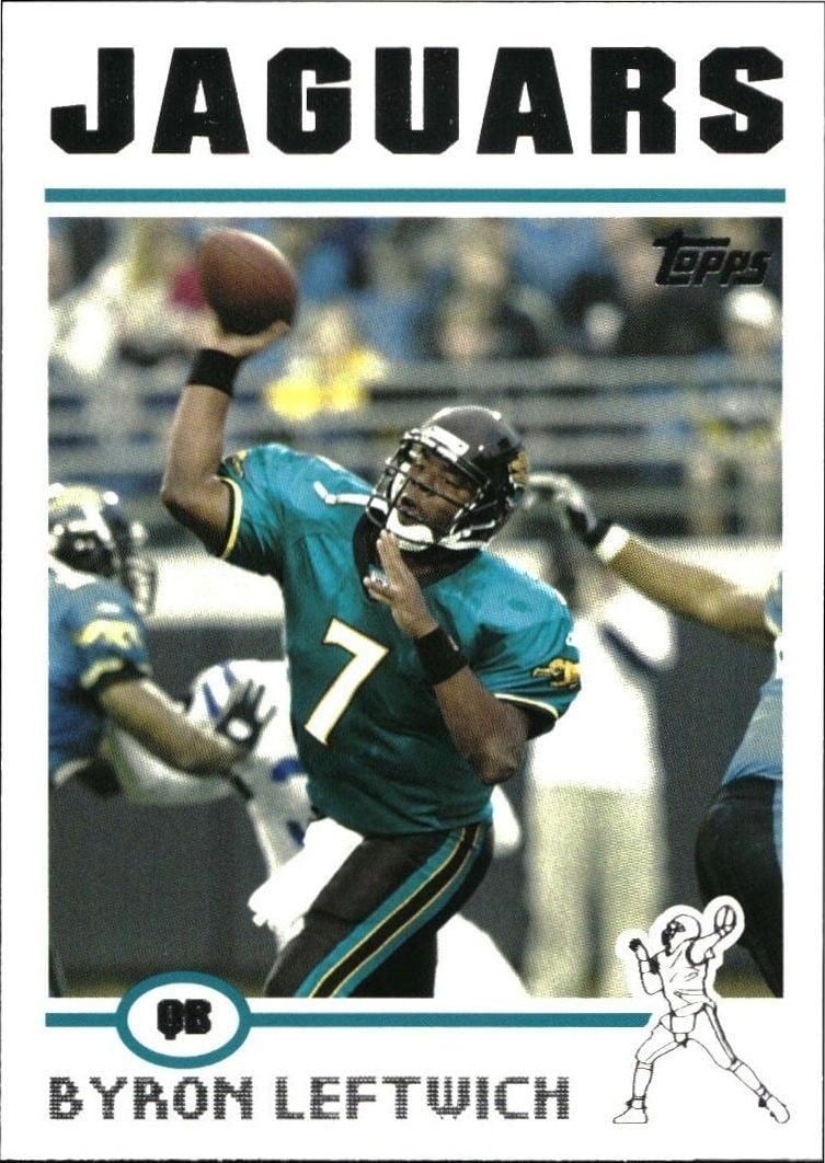 Byron Leftwich 2004 Topps #245 Football Trading Card - Front 2004 Topps Byron Leftwich #245 football trading card front