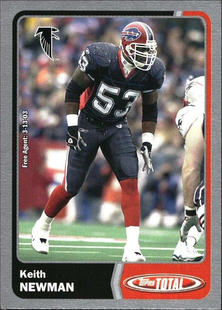 2003 Topps Total Keith Newman #92 trading card