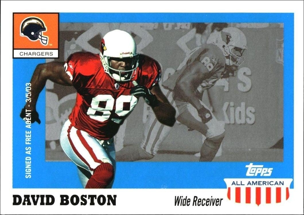 2003 Topps All American David Boston #14 trading card
