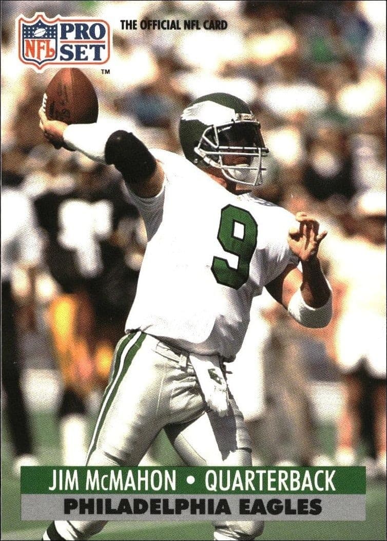 1991 Pro-Set Jim McMahon #842 trading card