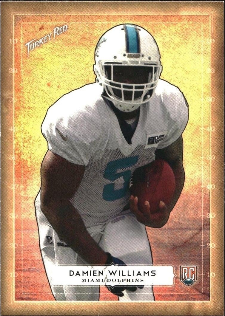 Damien Williams 2014 Topps Turkey Red #52 Football Trading Card - Front 2014 Topps Turkey Red Damien Williams #52 football trading card front