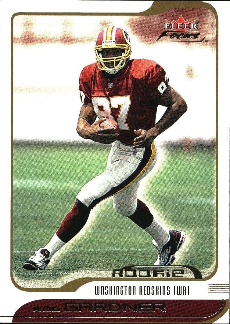 Rod Gardner 2001 Fleer Focus #193 Football Trading Card - Front 2001 Fleer Focus Rod Gardner #193 football trading card front