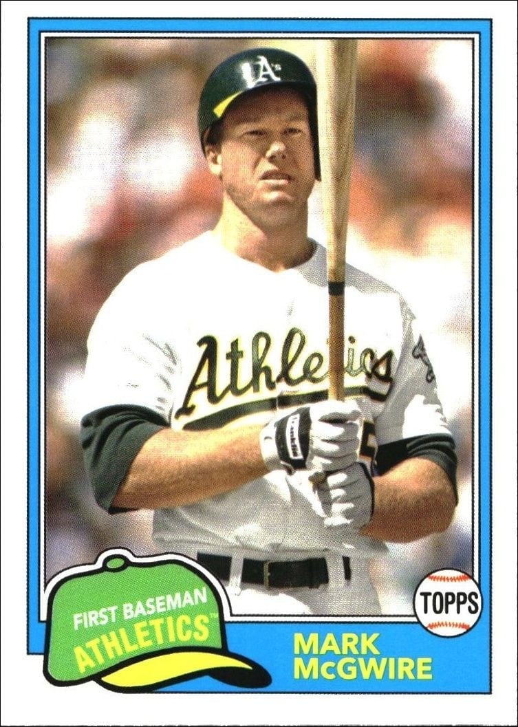 Mark McGwire 2018 Topps Archives #275 Baseball Trading Card - Front 2018 Topps Archives Mark McGwire #275 baseball trading card front