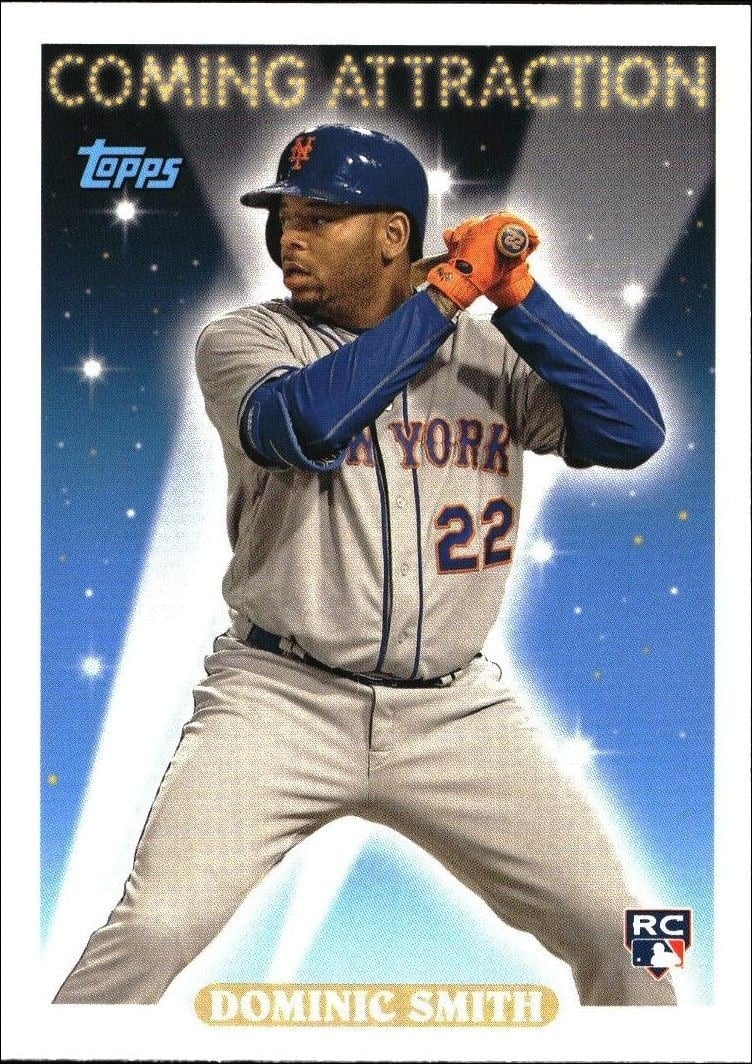 Dominic Smith 2018 Topps Archives #CA-17 Baseball Trading Card - Front 2018 Topps Archives Dominic Smith #CA-17 baseball trading card front
