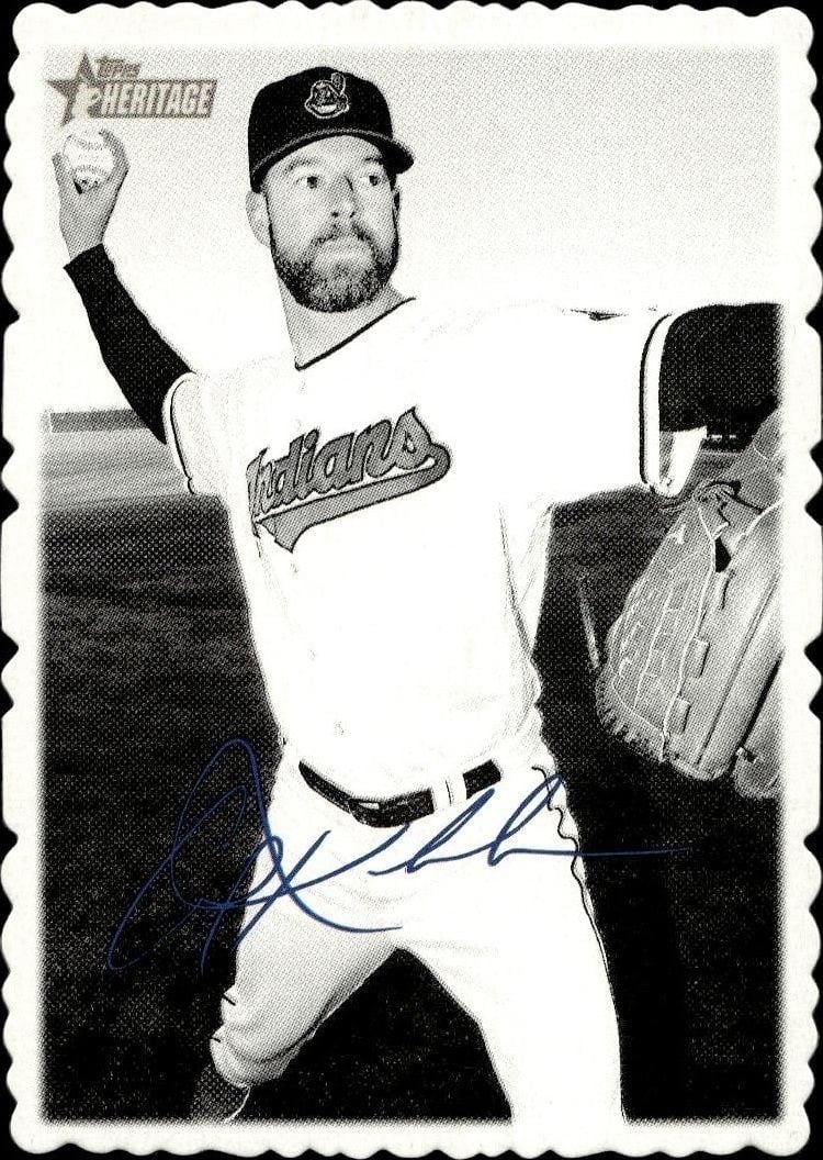 Corey Kluber 2018 Topps Heritage #9 Baseball Trading Card - Front 2018 Topps Heritage Corey Kluber #9 baseball trading card front