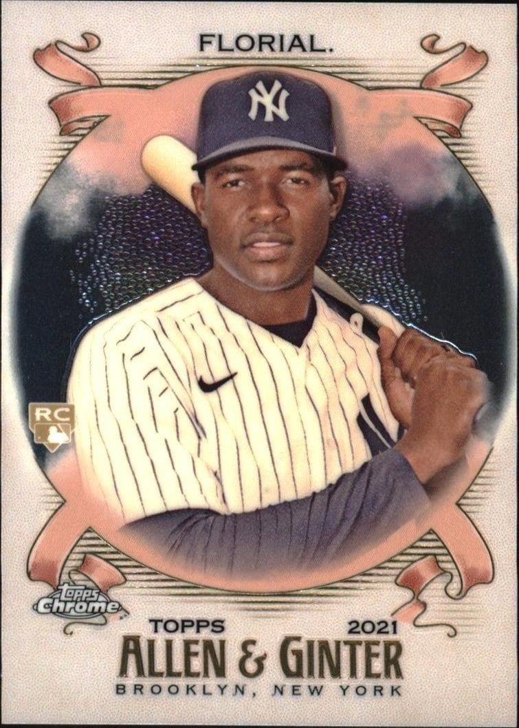 Estevan Florial 2021 Topps Allen & Ginter Chrome #268 Baseball Trading Card - Front 2021 Topps Allen & Ginter Chrome Estevan Florial #268 baseball trading card front