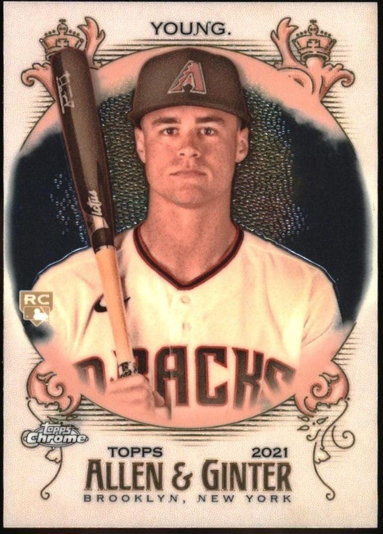 Andy Young 2021 Topps Allen & Ginter Chrome #158 Baseball Trading Card - Front 2021 Topps Allen & Ginter Chrome Andy Young #158 baseball trading card front