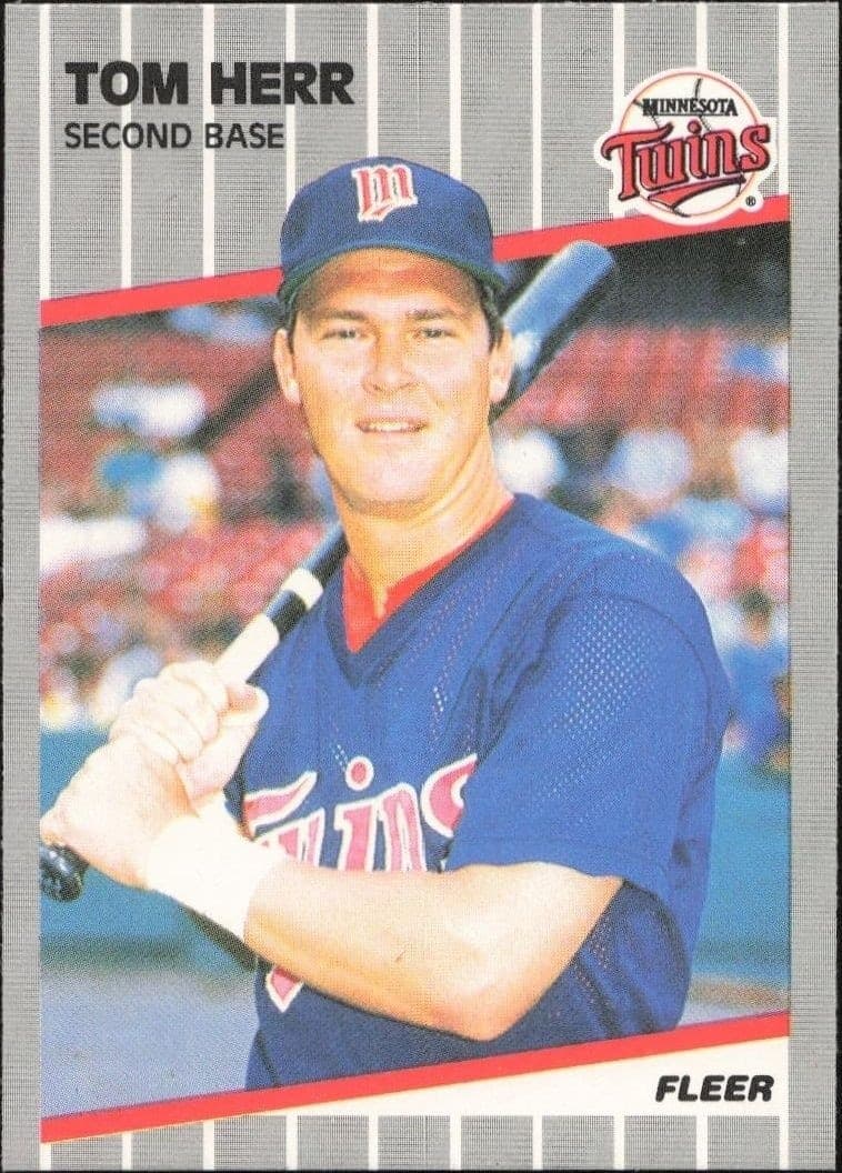1989 Fleer Tom Herr #115 trading card